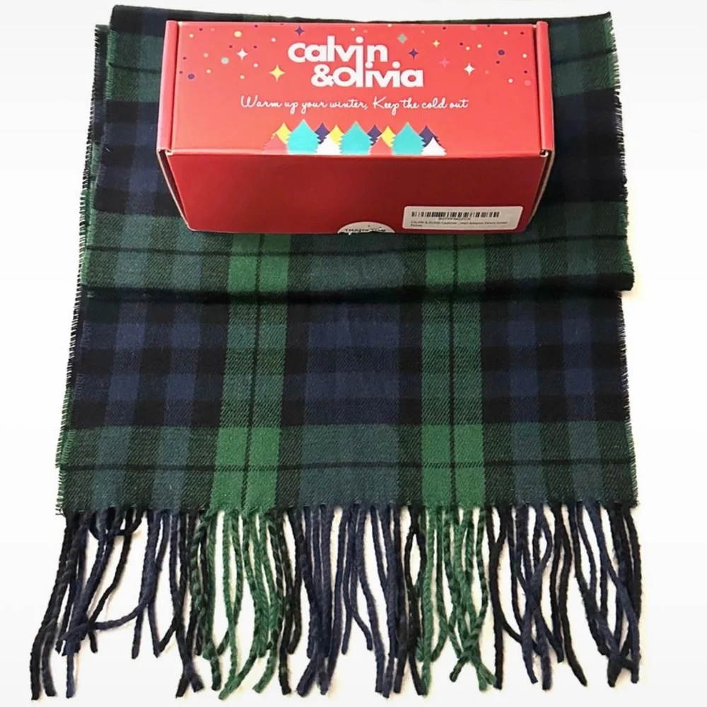 Calvin & Olivia Lightweight UltraSoft Scarf Perfect Holiday Gift for Men & Women